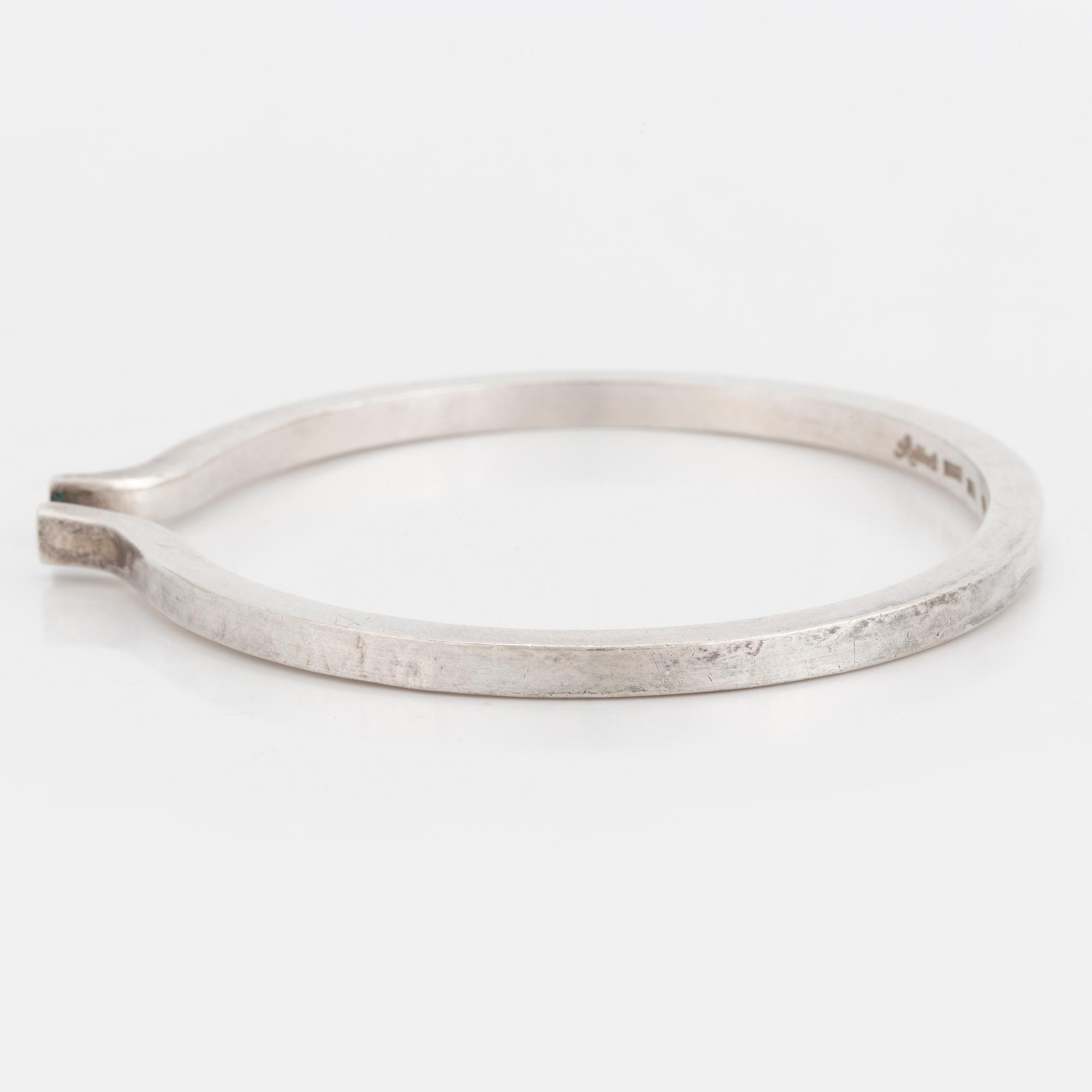 INGER ROBBERT, armring, silver, Trosa, 1966.