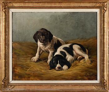 JOHAN VON HOLST, olja på duk, signerad och daterad 1883.