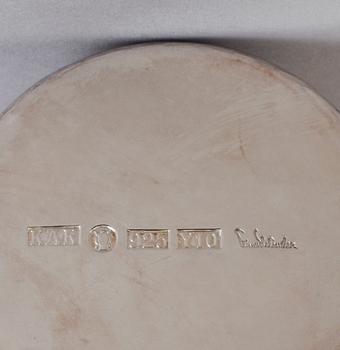 EINAR TELANDER, bägare, sex stycken, silver, 592 gram, 1990-tal.