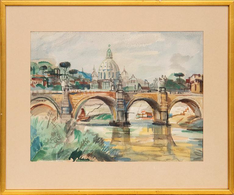 Jules Schyl, "From the lower quay towards St. Peter".
