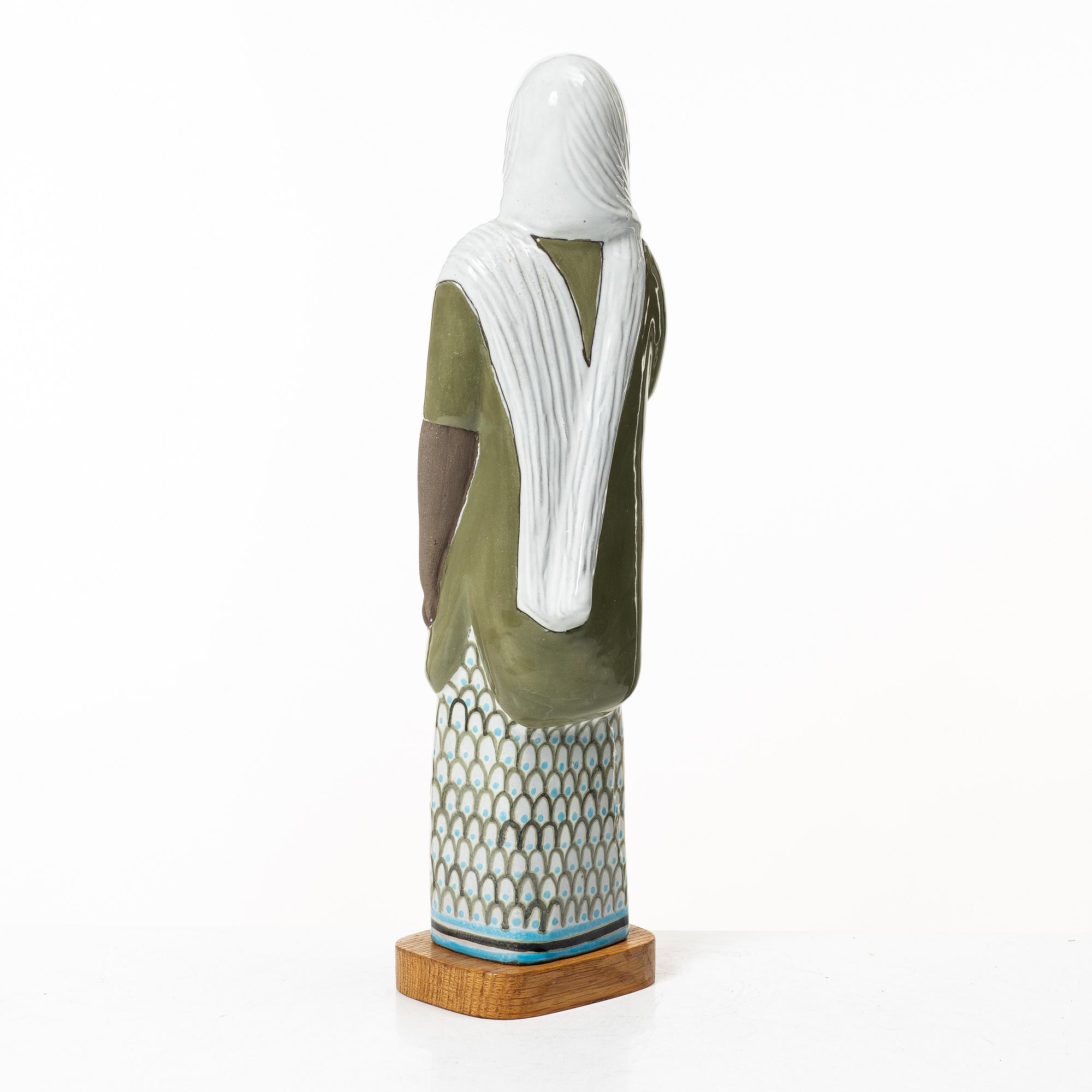 Mari Simmulson, a stoneware figurine, Upsala-ekeby, Sweden.