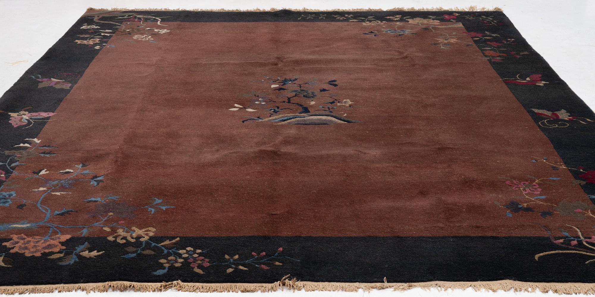 Rug, antique Chinese 'art deco', approx. 360 x 272 cm, circa 1930.