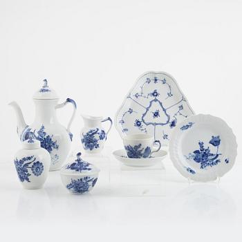 A 29-piece porcelain coffee service, "Blur Flower", Royal Copenhagen, Denmark.