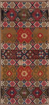 A textile, dated 1844, approx. 107 x 49 cm.