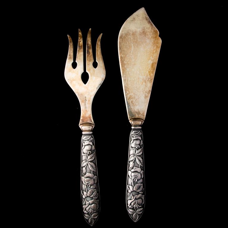 SERVERINGSBESTICK, silver, Finland, Åbo 1959, vikt 85 g.