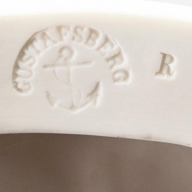 A set of two Gustavsbergs parian figurines early 1900s.