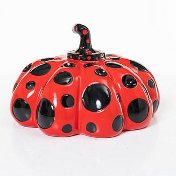 Yayoi Kusama, after, object/multiple, "Red Pumpkin", published by Benesse Holdings Inc, Naoshima, Japan.