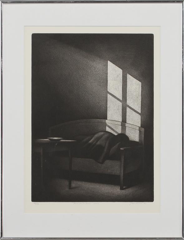 JUKKA VÄNTTINEN, mezzotint, signerad, daterad -82 och numrerad 46/50.