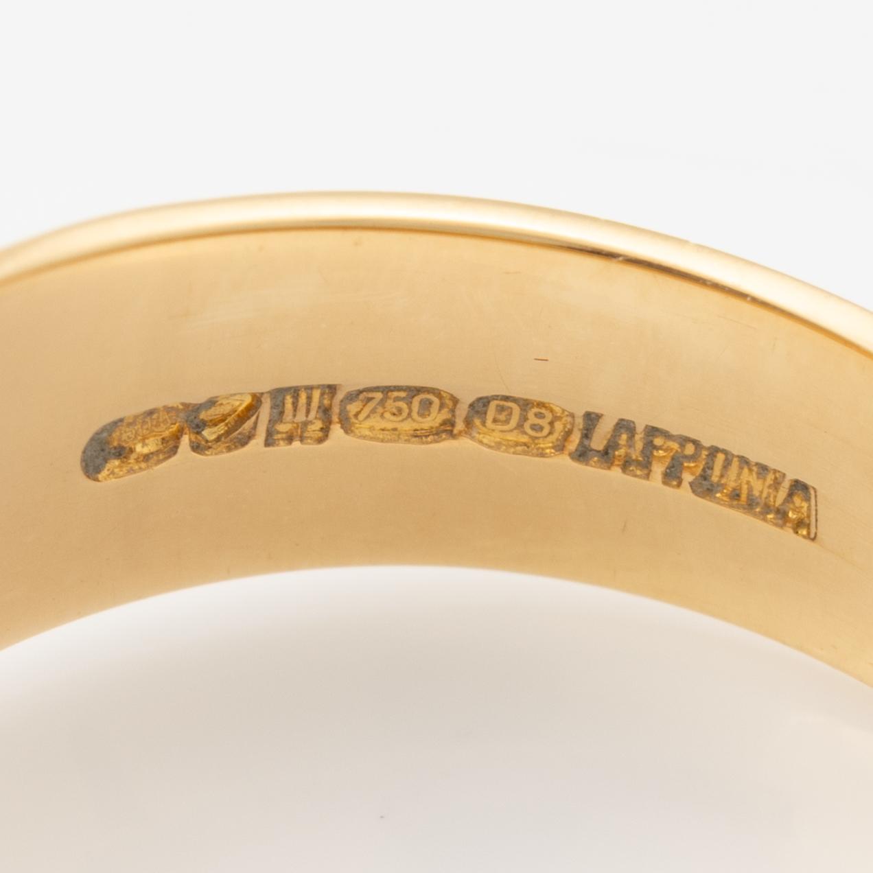 Björn Weckström, ring "Guldsten", 18K guld och malm, Finland 1981.