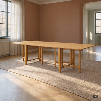Bruno Mathsson, “Maria Flap” drop-leaf table, Mathsson International.