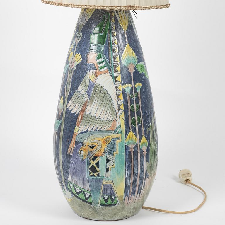 Marian Zawadzki, a floor light, Tilgmans Keramik, dated 1956.