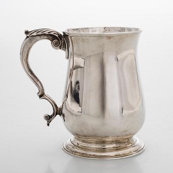 Robert Albin Cox, tuoppi, sterlinghopeaa, Lontoo 1754.