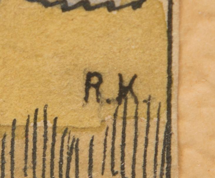 RUDOLF KOIVU, akvareller, 2 st, signerade, a tergo daterade 1910.