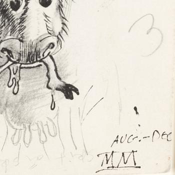 ULF RAHMBERG, mixed media, signed and dated AUG-DEC MM.