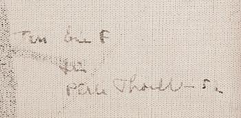 Pär Thorell, oil on canvas, self portrait, signed and dated -52.