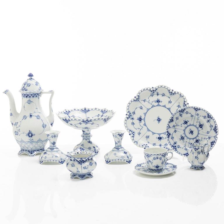 Royal Copenhagen, a 31-piece 'Blue Fluted' coffee service, Denmark.