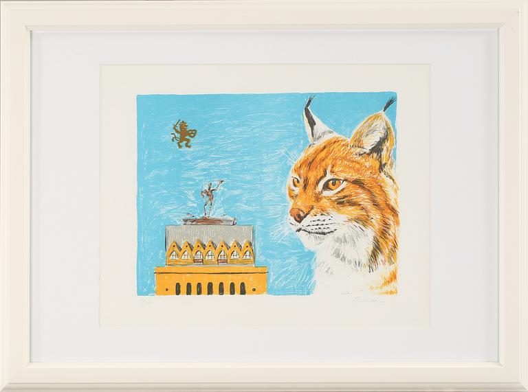 ERNST BILLGREN, färglitografi, signerad och numrerad 60/360.