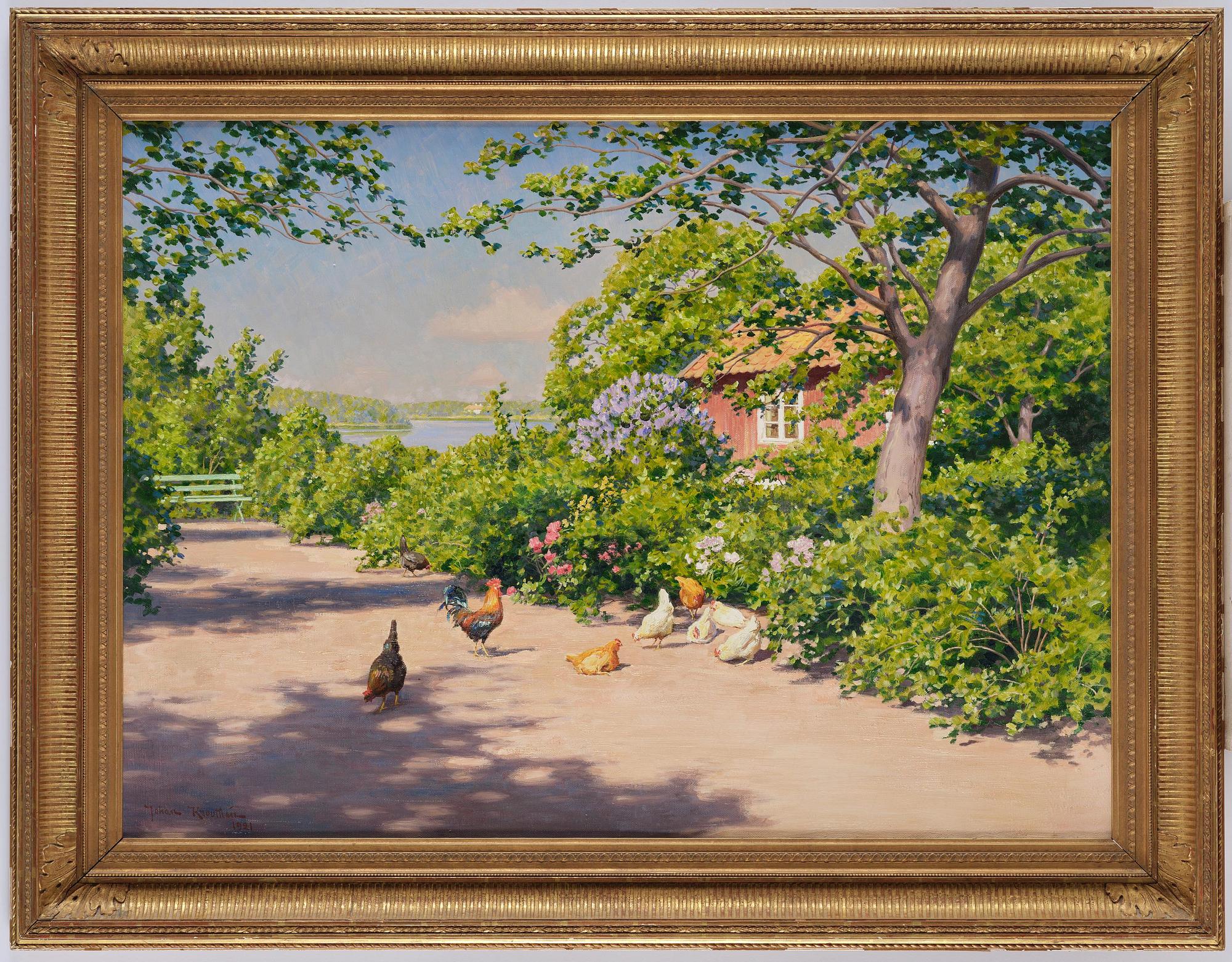 Johan Krouthén, Summer garden.