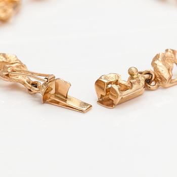 Armband, 14K guld. Kultakeskus, Tavastehus 1980.