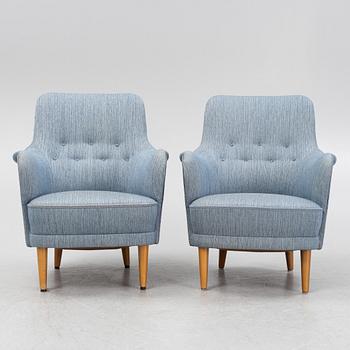 Carl Malmsten, fåtöljer, ett par. "Samsas". O.H. Sjögren, Tranås., 1900-talets andra hälft.