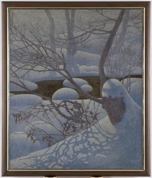 Bror Lindh, Snölandskap i månsken.