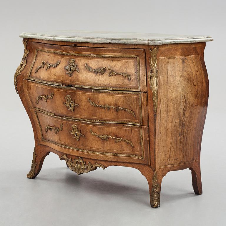 A Swedish Rococo commode by Lars Nordin (master in Stockholm 1743-1773).