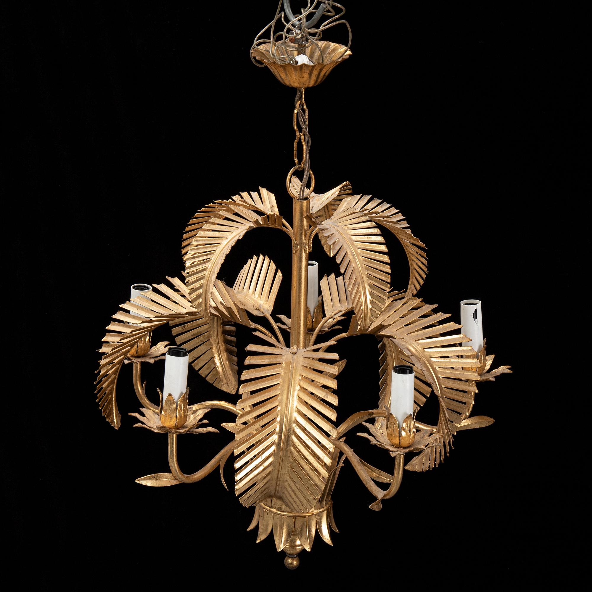 A late 20th century ceiling light, probably Italy.