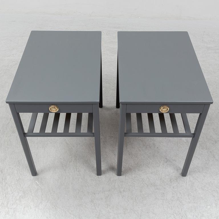 JEAN HUBER, a pair of 'Joker' bedside tables, , Bra bohag, Tingströms, Valdemarsvik.