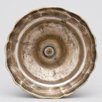 LJUSSTAKE, argent haché, troligen Frankrike, 1700-tal.