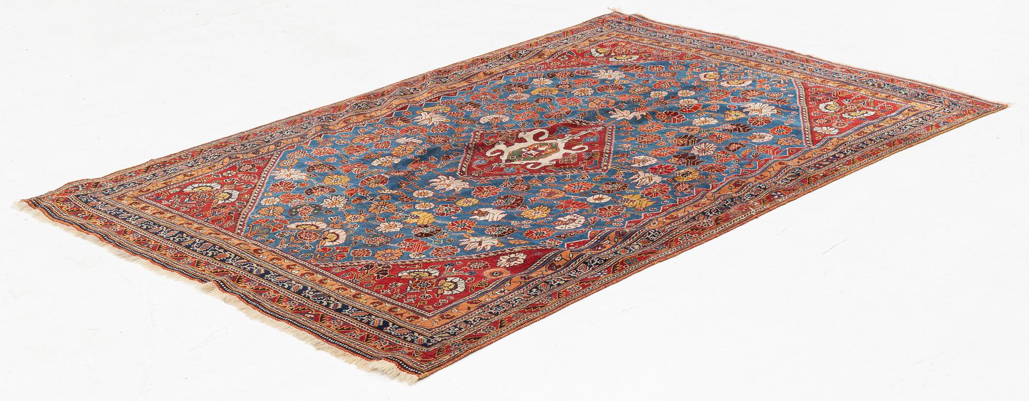 Matta, antik Qashqai, ca 195 x 127 cm.