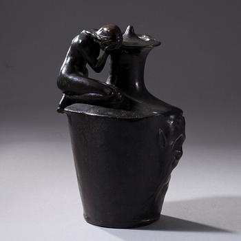 VILLE VALLGREN, skulptur, brons, signerad och daterad 1982.