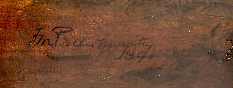 Okänd konstnär 1800-tal , oil on canvas signed and dated 1891.
