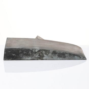 Michel Sauer, sculpture, patinated aluminum, signed and dated MS -88.