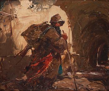 840. Stepan Feodorovich Kolesnikov, Old man with a cane.