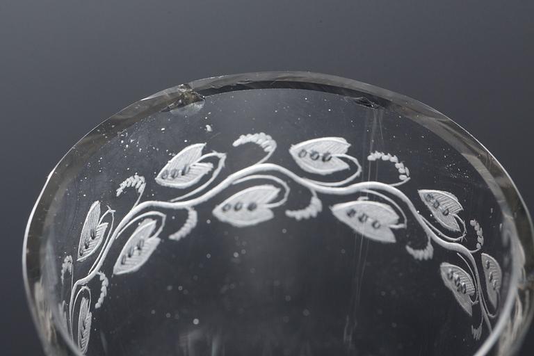 CHAMPAGNEGLAS, 6 st, 1900-talets början.