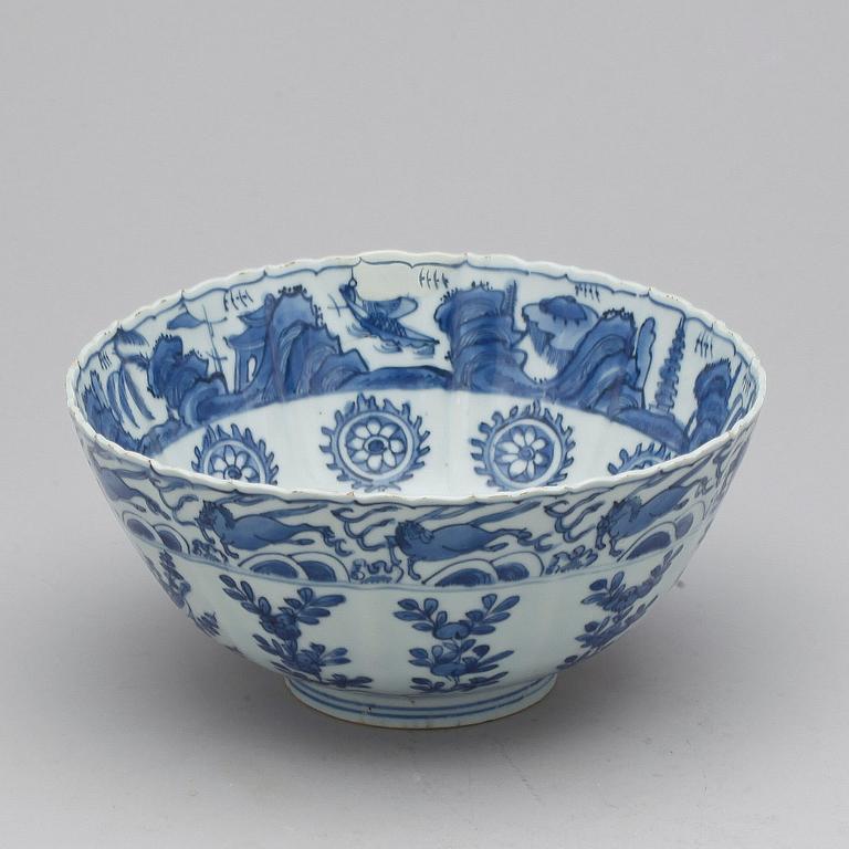 SKÅL, porslin, Wanli, (1573-1619) Ming dynastin, Kina.