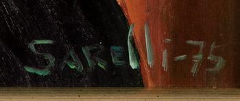 PAAVO SARELLI, olja på masonit, signerad och daterad -74.
