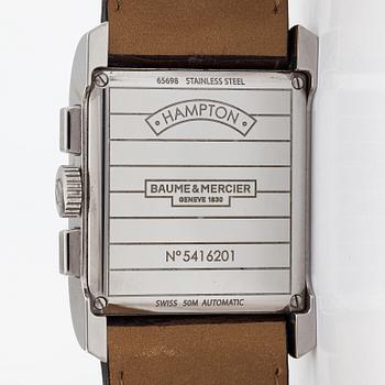 Baume & Mercier, Hampton Chronograph, wristwatch, 34 x 40 mm.