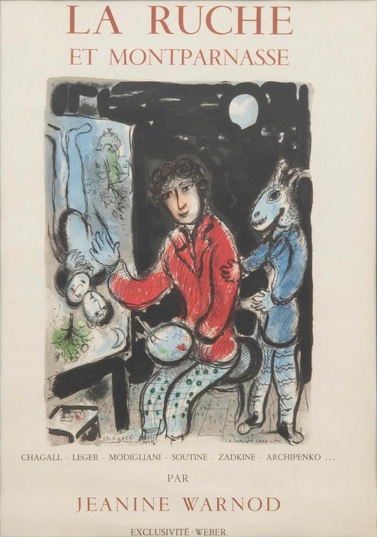 Marc Chagall, after "La ruche et Montparnasse".