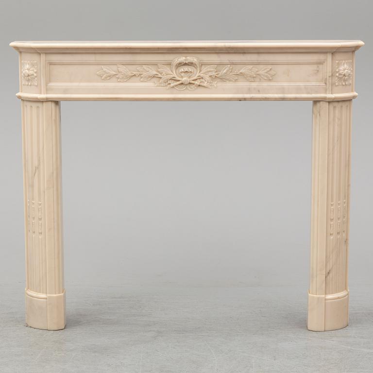 A fireplace surround, late 20th century.