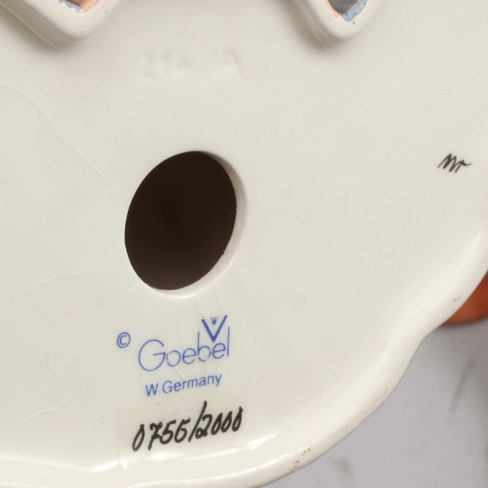 JULKRUBBA, 10 delar, porslin, Hummel, Goebel, Tyskland, 1900-talets andra hälft.