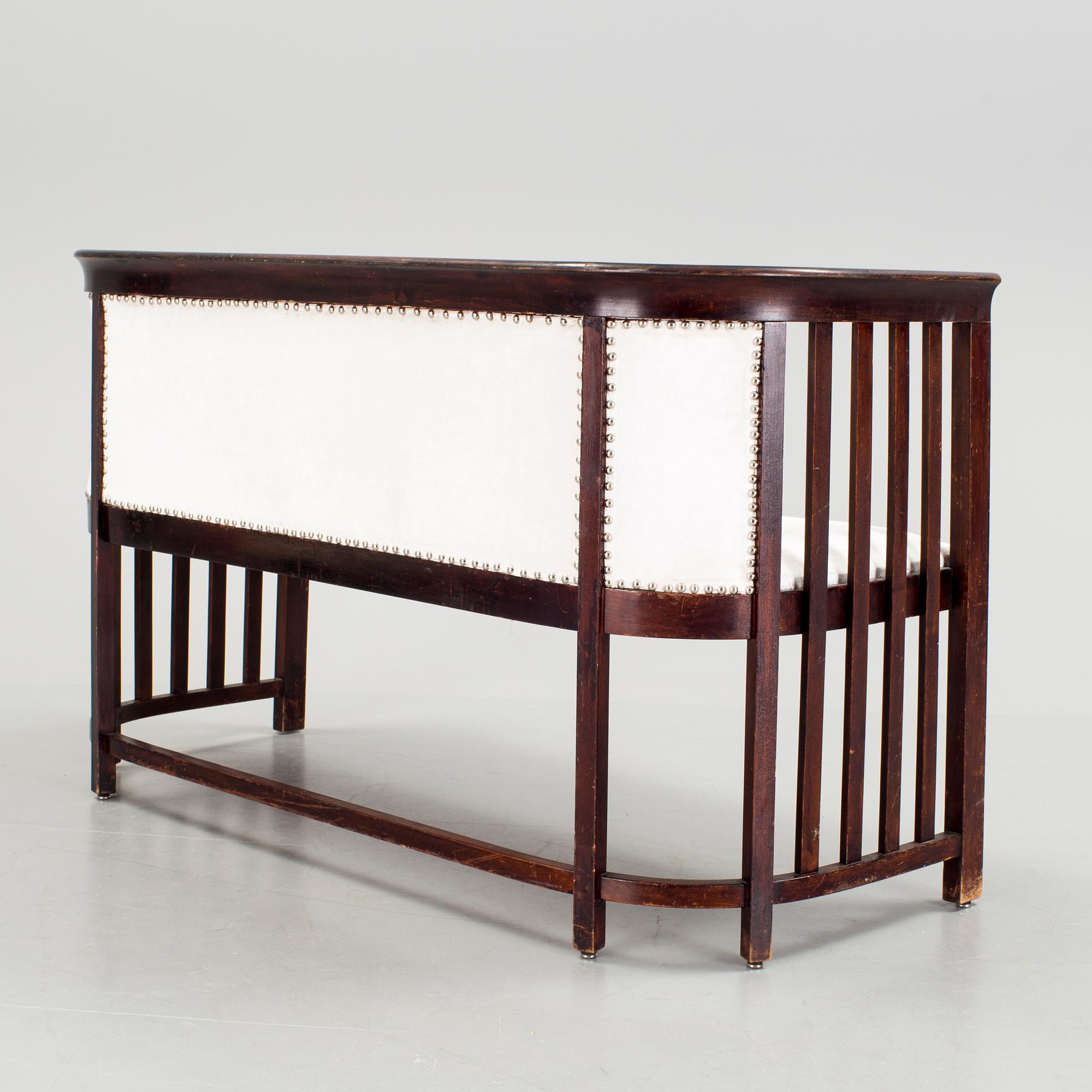 A Viennese Art Nouveau sofa probably by Josef Hoffmann, early 20th Century.