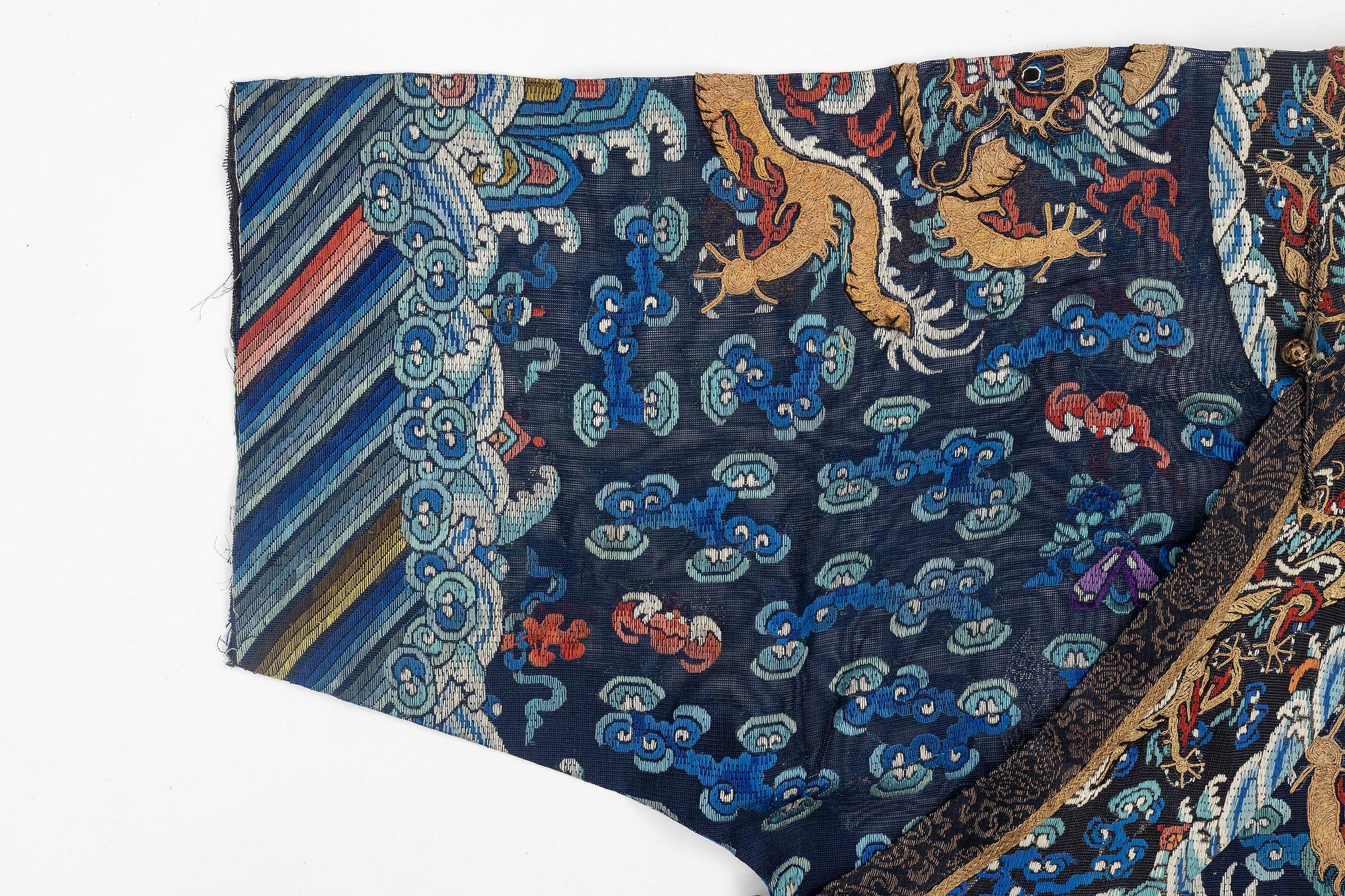 Rock, Jifu, broderad väv, Qingdynastin, 1800-tal.