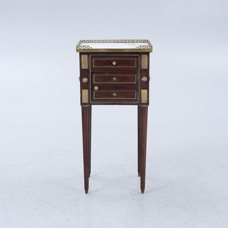 A Louis XVI-style chamberpot cupboard, late 19th century.