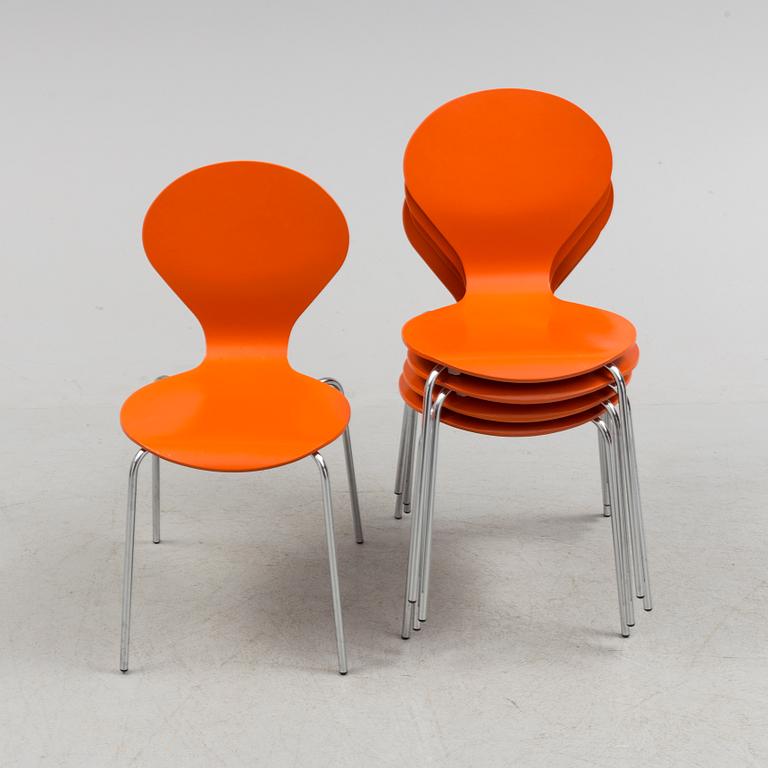 ERIK OLE JORGENSEN, stolar, 5 st, "Rondo", Danerka, 2000-tal.