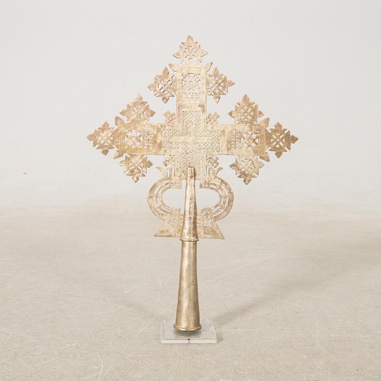 Processional cross, Coptic, Ethiopia, first half of the 20th century.