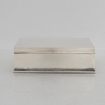 A Swedish silver cigarette case, mark of W.A. Bolin,  Stockholm 1944.