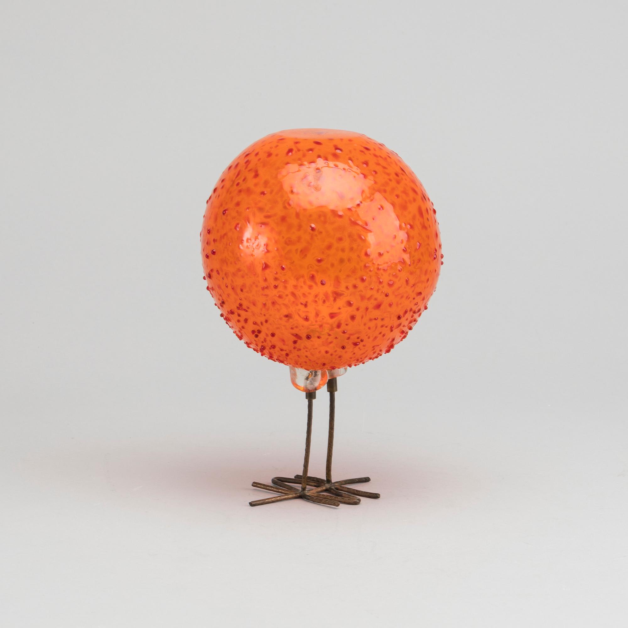 PETER PELZEL, fågel, "Pulcino", Vistosi, Italien, 1960-tal.