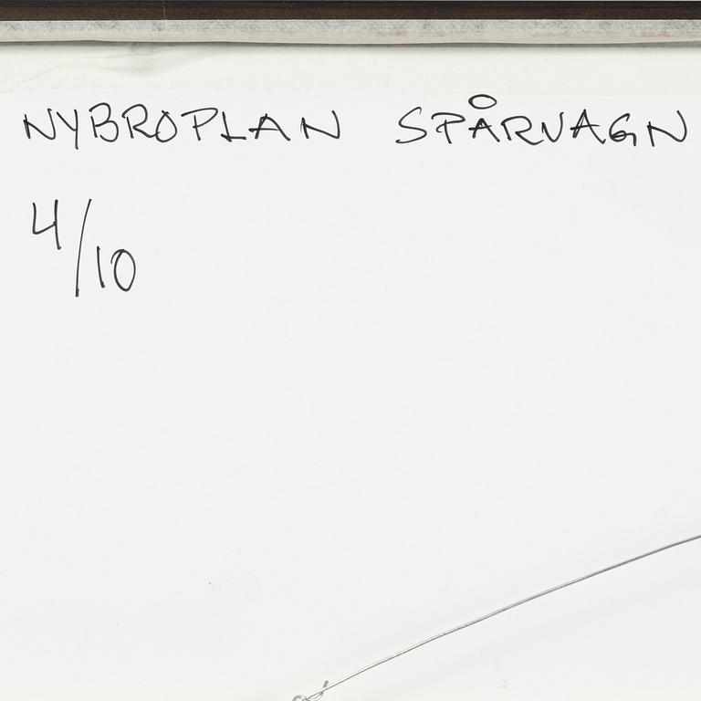 Åke Lange, "Nybroplan, spårvagn" (1930's).