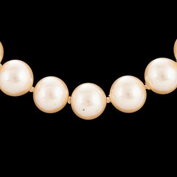 GIVENCHY, a faux pearl necklace.